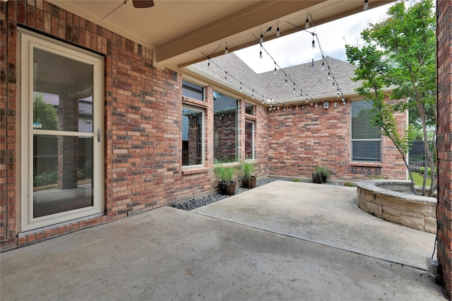 3706 Plum Vista Pl, Arlington, TX 76005 - view of patio / terrace featuring ceiling fan