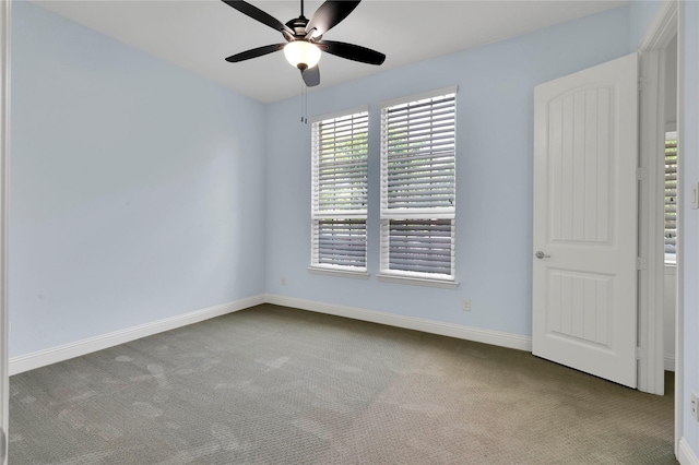 3706 Plum Vista Pl, Arlington, TX 76005 - unfurnished bedroom with carpet flooring, baseboards, and a ceiling fan