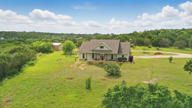 view from above of property