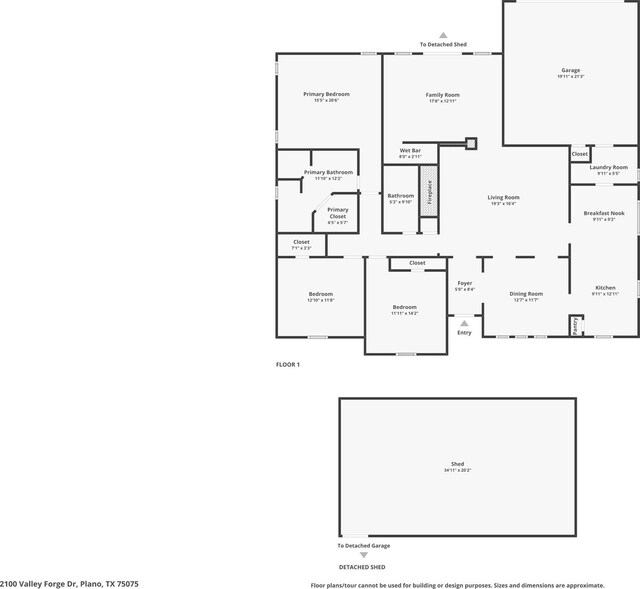 2100 Valley Forge Dr, Plano, TX 75075 - property floor plan