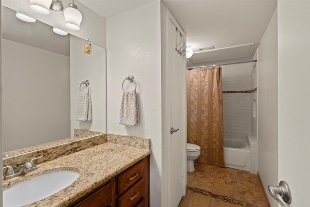 449 Harris St Unit 102D, Coppell, TX 75019 - full bath with toilet, vanity, and shower / bath combination with curtain