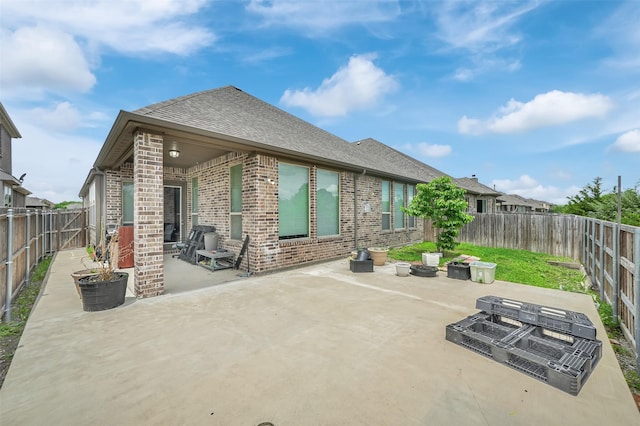 view of patio / terrace featuring a fenced backyard