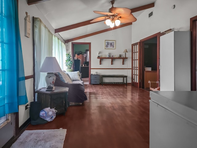 401 S 9th Ave, Teague, TX 75860 - living area featuring ceiling fan and wood finished floors