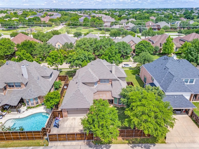 1615 San Andres Dr, Frisco, TX 75033 - aerial perspective of suburban area featuring a pool