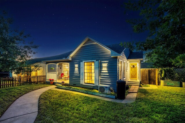 1108 W Jessamine St, Fort Worth, TX 76110 - view of front of home with ac unit