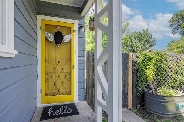1108 W Jessamine St, Fort Worth, TX 76110 - doorway to property featuring fence