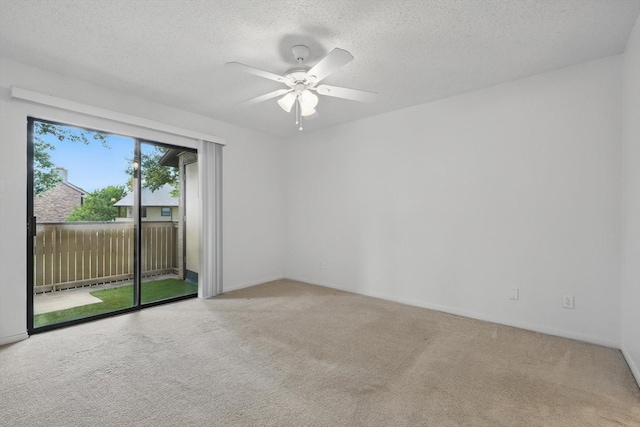 2000 Willoughby Ln Unit 5520, Arlington, TX 76011 - unfurnished room featuring carpet, a ceiling fan, a textured ceiling, and baseboards