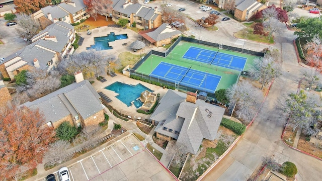 2000 Willoughby Ln Unit 5520, Arlington, TX 76011 - aerial view of property's location with a pool and nearby suburban area