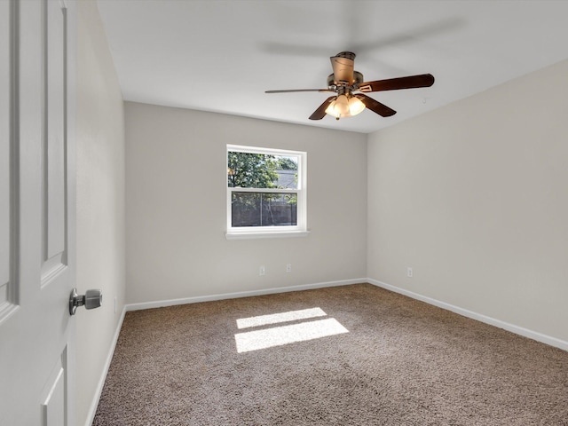 624 Hallvale Dr, White Settlement, TX 76108 - empty room featuring carpet floors, ceiling fan, and baseboards