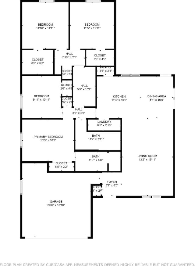 624 Hallvale Dr, White Settlement, TX 76108 - home floor plan