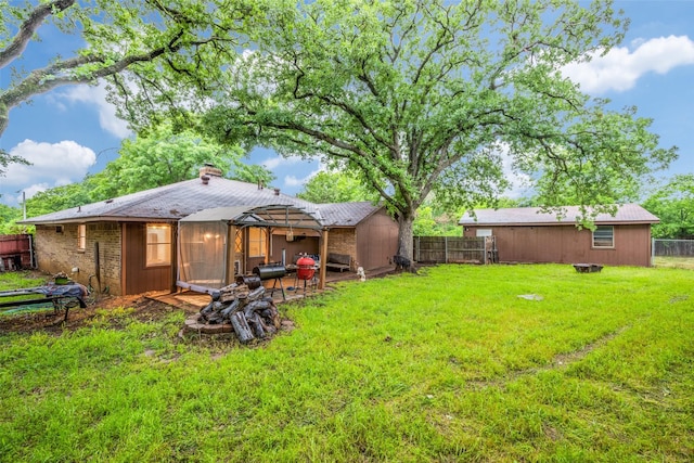 2708 Winchester Ct, Denton, TX 76209 - view of yard