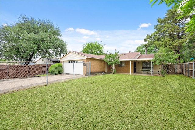 724 Via Barcelona, Mesquite, TX 75150 - ranch-style home with driveway, brick siding, and an attached garage