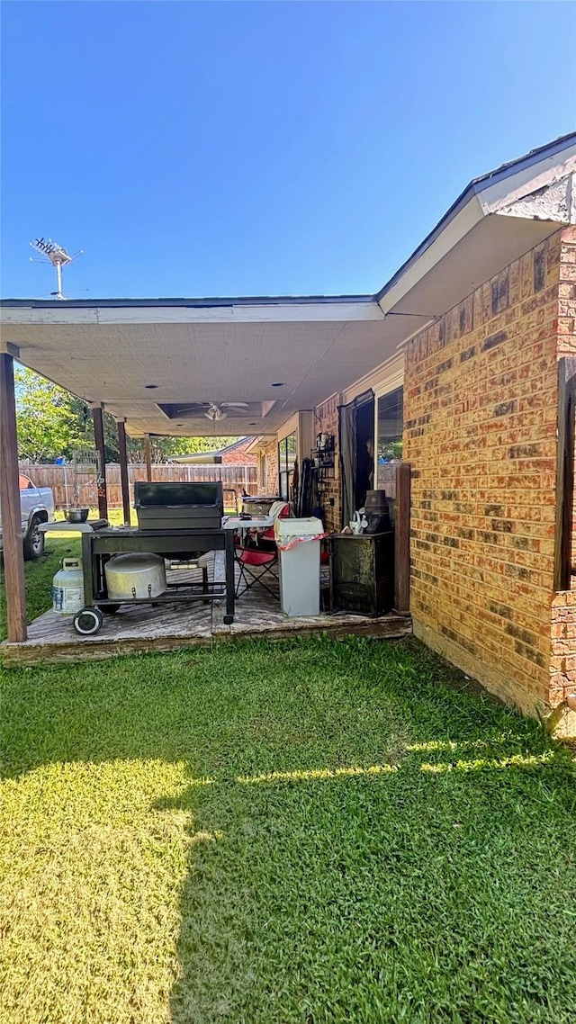 3104 Wintersmith Dr, Arlington, TX 76014 - view of yard featuring a patio