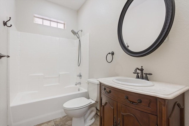 3439 Willow Branch Rd, Mcgregor, TX 76657 - full bathroom with toilet, vanity, and shower / washtub combination