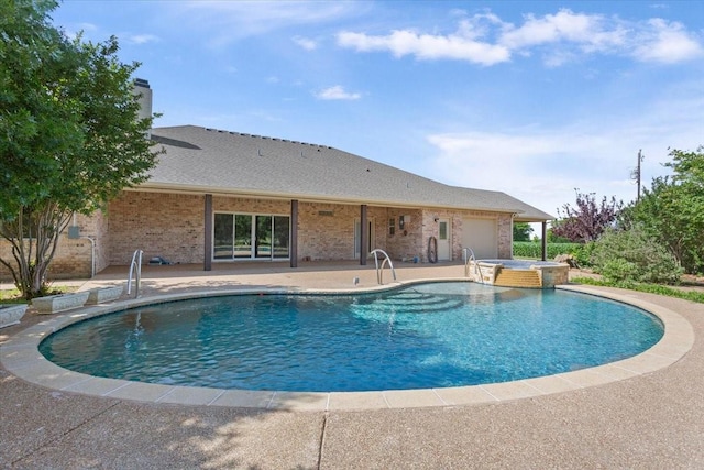 3439 Willow Branch Rd, Mcgregor, TX 76657 - view of pool with a patio area and a pool with connected hot tub
