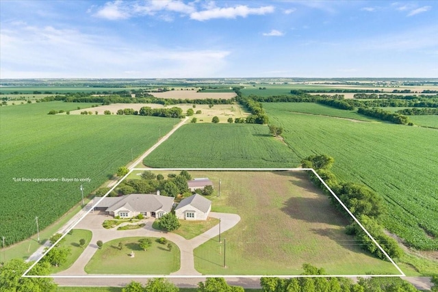 3439 Willow Branch Rd, Mcgregor, TX 76657 - view of rural area with property parcel outlined and extensive farmland