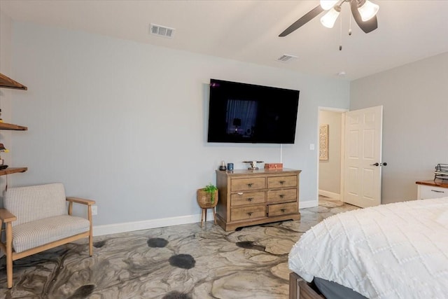 1061 N Whitt Rd, Perrin, TX 76486 - bedroom with baseboards and ceiling fan