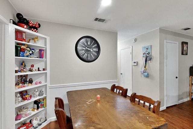 2422 Sue Cir, Mesquite, TX 75149 - dining space with dark wood-style floors