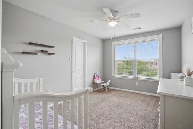 1844 Sweet Gum Dr, Anna, TX 75409 - bedroom featuring carpet, baseboards, and a ceiling fan