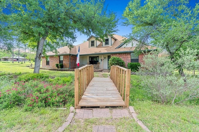1717 Adams Ln, Azle, TX 76020 - view of front facade featuring brick siding