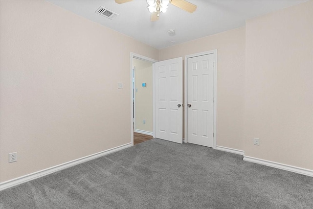1717 Adams Ln, Azle, TX 76020 - unfurnished bedroom featuring carpet, baseboards, and ceiling fan