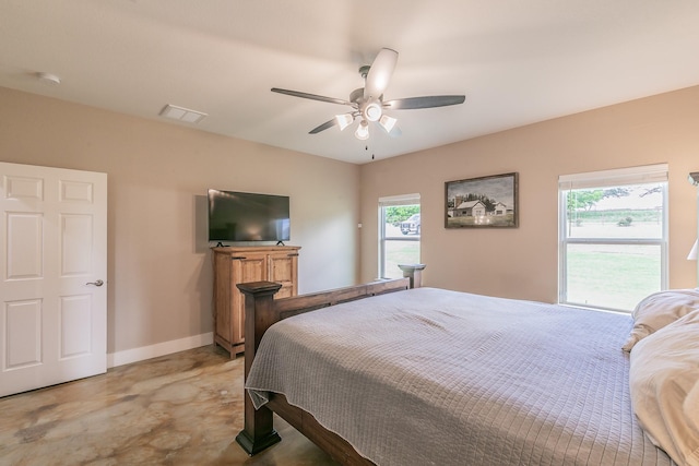 505 Advance Rd, Weatherford, TX 76088 - bedroom with baseboards and a ceiling fan