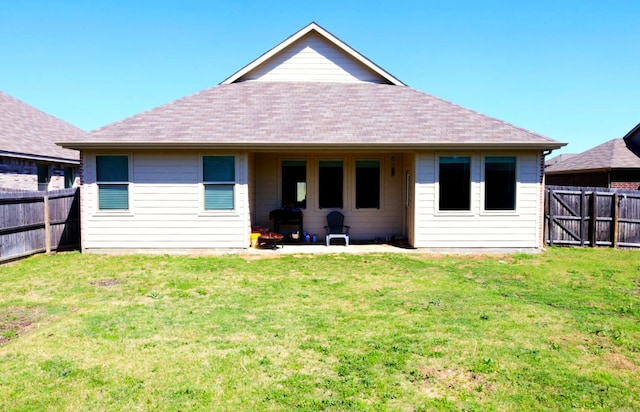 1129 Cropout Way, Fort Worth, TX 76052 - rear view of house with a patio and a shingled roof