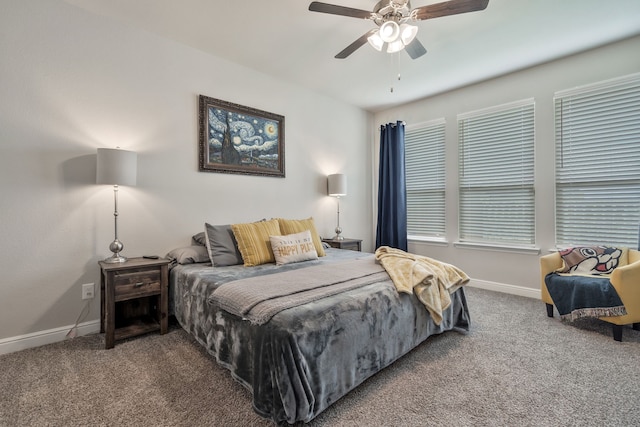 15720 Redgrave Dr, Fort Worth, TX 76247 - bedroom with carpet, baseboards, and ceiling fan