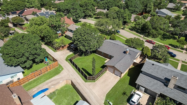 aerial perspective of suburban area