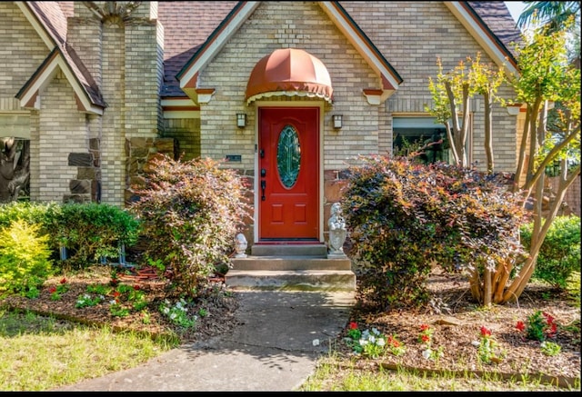 5202 Morningside Ave, Dallas, TX 75206 - doorway to property with brick siding