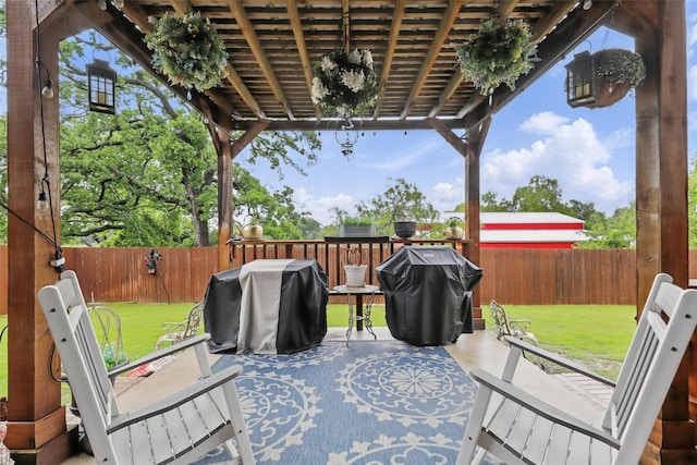 1440 Glade Meadows Dr, Burleson, TX 76058 - view of patio / terrace with a grill