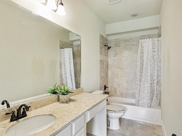 2165 Hidalgo Ln, Frisco, TX 75034 - full bath with shower / bathtub combination with curtain, toilet, and vanity