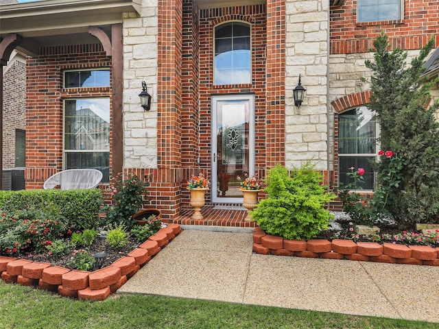 2165 Hidalgo Ln, Frisco, TX 75034 - entrance to property with brick siding and stone siding