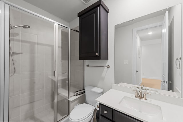 10969 Coastal Violet Rd, Frisco, TX 75035 - bathroom with toilet, a stall shower, and vanity