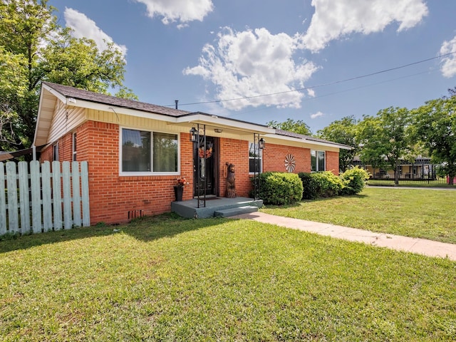 view of front of property with brick siding
