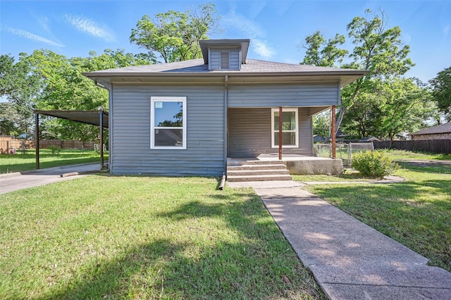 bungalow-style house with covered porch
