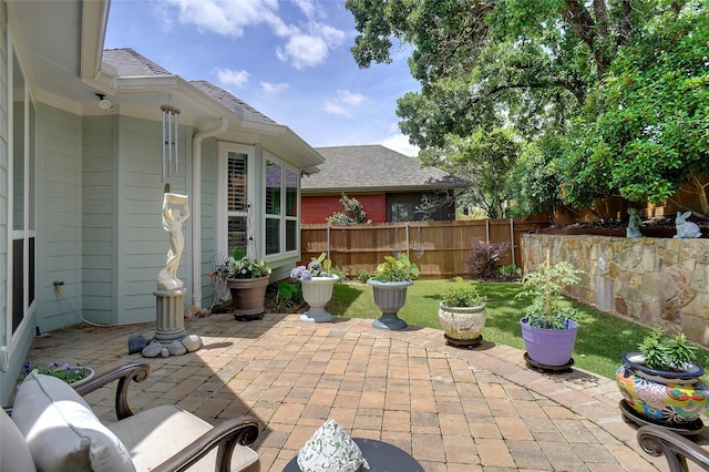 517 Hearth Ter, Argyle, TX 76226 - view of patio featuring fence