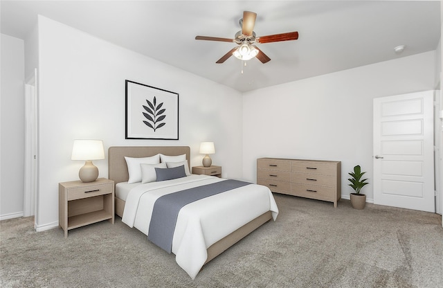 2148 Miramar Dr, Little Elm, TX 75068 - bedroom featuring carpet, baseboards, and ceiling fan