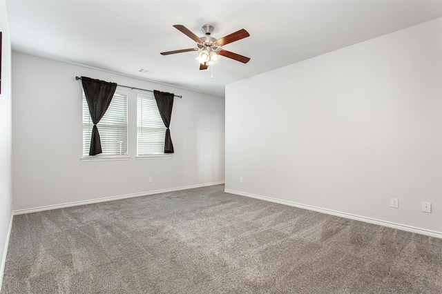 2148 Miramar Dr, Little Elm, TX 75068 - carpeted spare room featuring a ceiling fan and baseboards