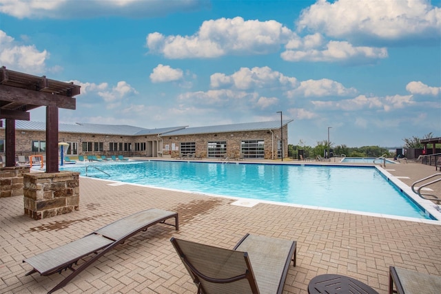 2148 Miramar Dr, Little Elm, TX 75068 - community pool featuring a patio