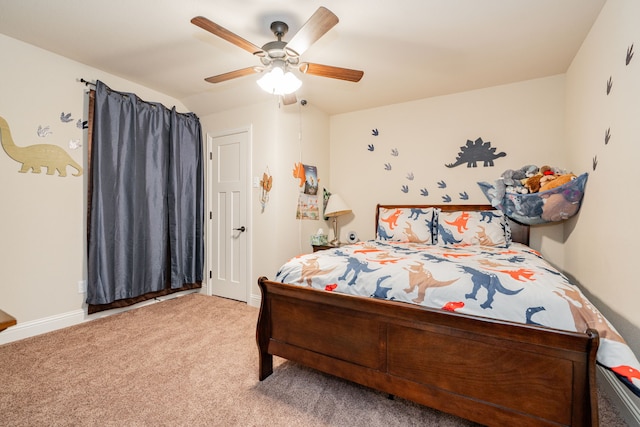 2687 Mcclendon Rd, Weatherford, TX 76088 - bedroom featuring carpet flooring and a ceiling fan