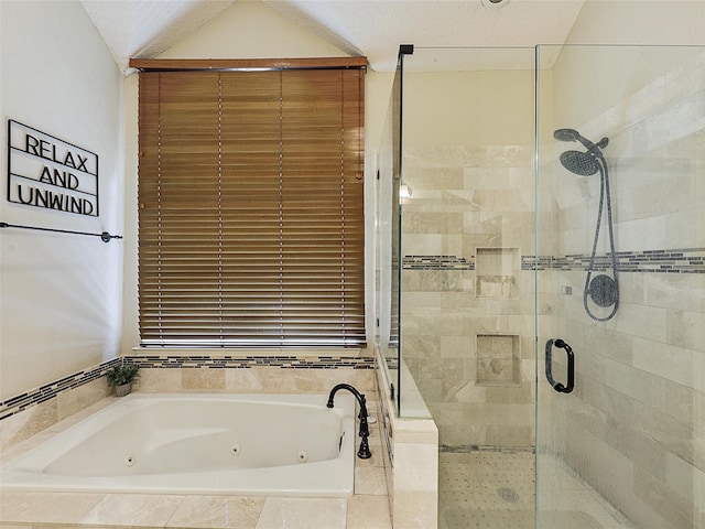 611 Falling Leaf Dr, Allen, TX 75002 - full bathroom featuring a shower stall and a jetted tub