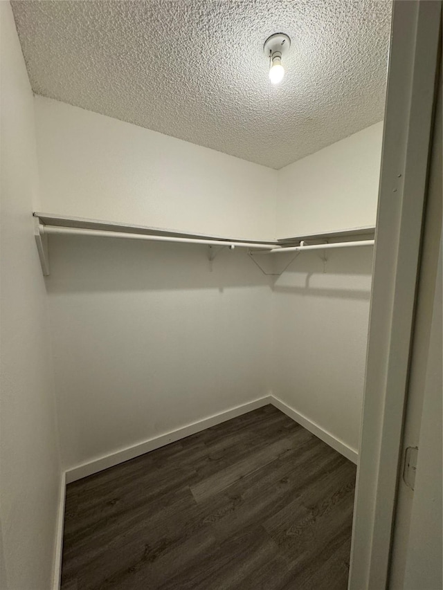 1029 Fox River Ln, Fort Worth, TX 76120 - walk in closet with dark wood finished floors