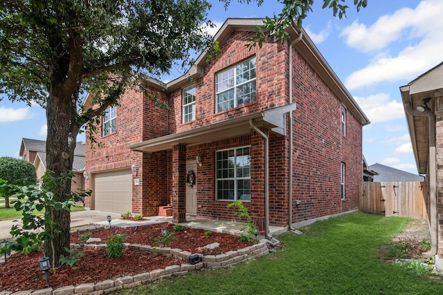 9016 N Stone Mill Ln, Fort Worth, TX 76179 - traditional home featuring brick siding, a garage, and driveway