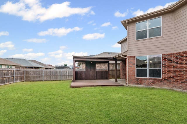 9016 N Stone Mill Ln, Fort Worth, TX 76179 - fenced backyard featuring a wooden deck