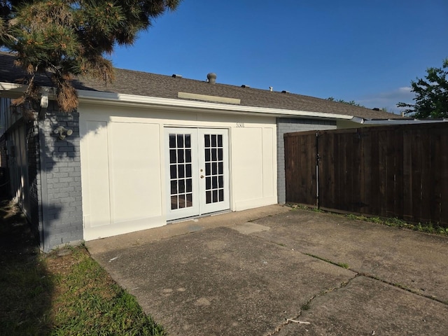 5501 Miami Dr, Rowlett, TX 75088 - view of outbuilding with french doors and fence