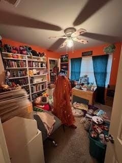 214 Pecos St, Garland, TX 75041 - living area with a ceiling fan