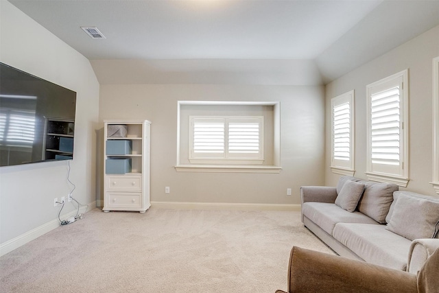 4701 Trevor Trl, Grapevine, TX 76051 - sitting room featuring lofted ceiling, carpet flooring, and baseboards