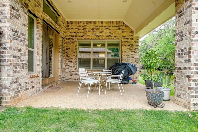 4701 Trevor Trl, Grapevine, TX 76051 - view of patio / terrace featuring a grill