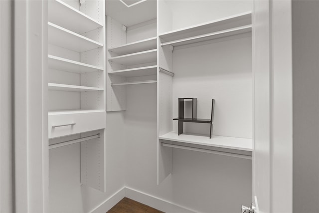 1317 Palm Canyon Dr, Dallas, TX 75204 - spacious closet with dark wood finished floors